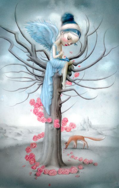 Blue bird and the fox, Nicoletta Ceccoli
